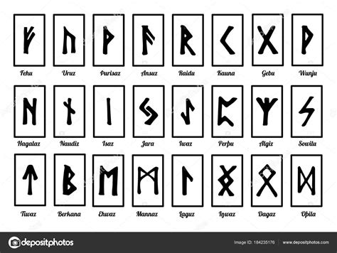 Ancient pagan alphabet